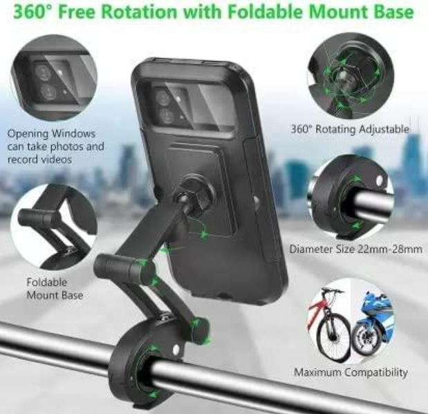 Support de téléphone portable réglable pour moto et vélo