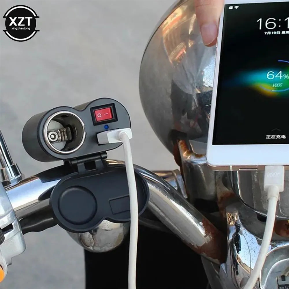 Pack 2 Chargeur multifonctionnel moto